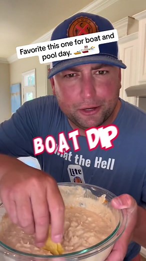 Simple, easy and delicious dip for fun in the sun☀️. Put this one to the side for next time you need a snack made fast. Thanks to @Austin Dennis for this winner 🏅. #easyrecipe #dip #poolparty #boatlife #snacks #chipsanddip #dads #mealideas