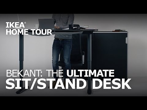 Adjustable Standing Desk - IKEA Home Tour