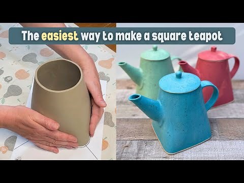 How to make a square pottery teapot