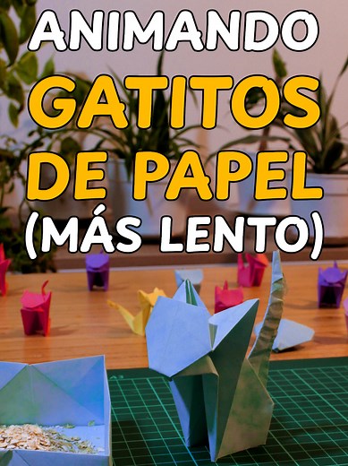 Como hacer gatos de origami paso a paso