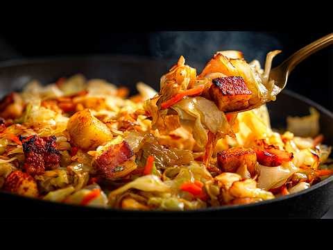 If you have potatoes and cabbage at home❗ Simple, very tasty and Quick One-Pan Dinner ❗️