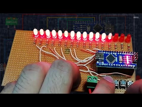 How to Make 16 LED Chaser | 8 Effects