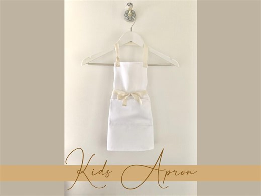 Kids Blank Apron / 100% Polyester Fabric / Buy Set of 5 or Single / Sublimation Project / Children Cooking Apron / Kids Crafting Apron - Etsy