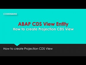 ABAP CDS Projection View what is Projection View