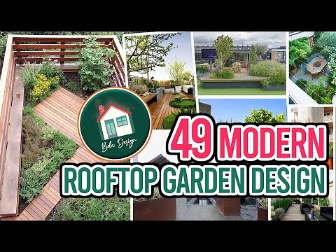 49 Modern Rooftop Garden Design
