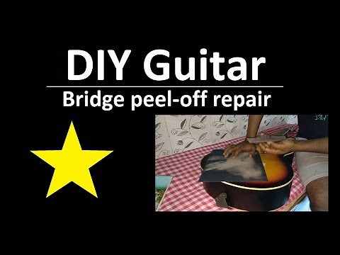 DIY Guitar Bridge Repair Part 1.