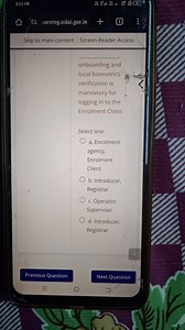 Question:Onboarding and local biometrics verification is manda... | Filo