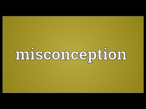 Misconception Meaning
