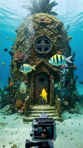 Fish Camera Explores a Sunken SpongeBob City 😳🌊