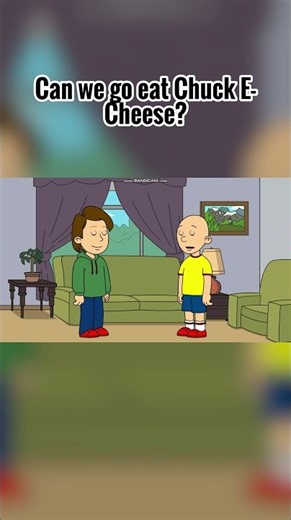 Caillou skips School then go to Chuck E Cheese and gets Grounded (Short #1)