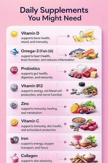 Daily Supplements You Might Need | Essential Vitamins & Wellness Boosters Explained