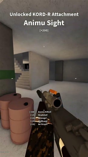 wild blind no scope with the kord - phantom forces #phantomforces #roblox #gaming #clips #lucky