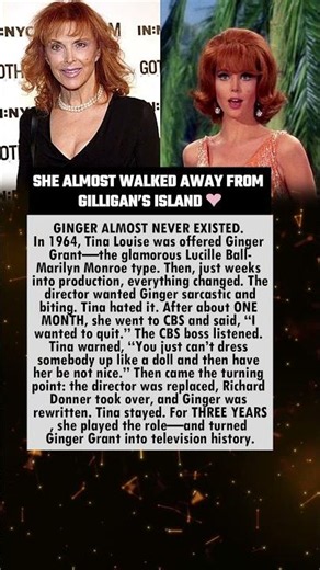 SHE ALMOST QUIT GILLIGAN’S ISLAND—THEN SHE CHANGED GINGER FOREVER