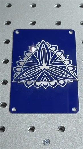 Nameplate print with the 20W fiber laser engraver. | Carverall Laser Technology
