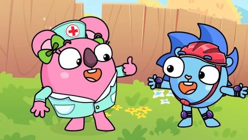 趣味动画：受伤找医生、搭房互助力量大，教会宝贝懂求助会帮忙！