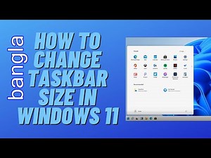 How To Change Taskbar Size In Windows 11 [Tutorial] বাংলা