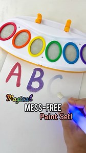 @7daysofplay shows us how Crayola Color Wonder Magic Light Brush lets kids explore their imagination without the clean-up stress. 🎨 These special Color Wonder paints only work on Color Wonder paper—so no stains on skin, furniture, or clothes. Watch Michelle’s video to see the magic in action and get inspired to add Color Wonder to your kids’ winter activities! 🌈 #ColorWonder #CrayolaColorWonder #KidsActivities #Creativity | Crayola