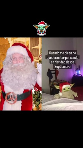 ¡La Navidad ya se acerca con Santa Claus y Baby Yoda!