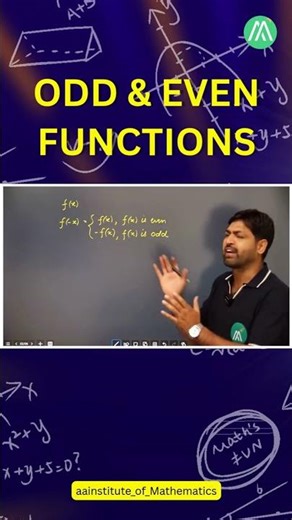 Odd & Even Functions 🔥 | Full Concept + Questions | Sunder Sir