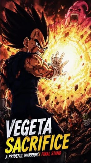 VEGETA’S FINAL SACRIFICE 😭 | Majin Buu Saga Emotional Scene