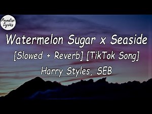 Harry Styles - Watermelon Sugar x Seaside - SEB [Slowed + Reverb] (Lyrics Video) [TikTok Song]