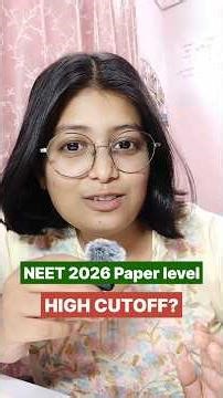 🚀Will NEET 2026 Cutoff be high❓😳 NEET 2026 Paper #neet2026 #neet #shorts
