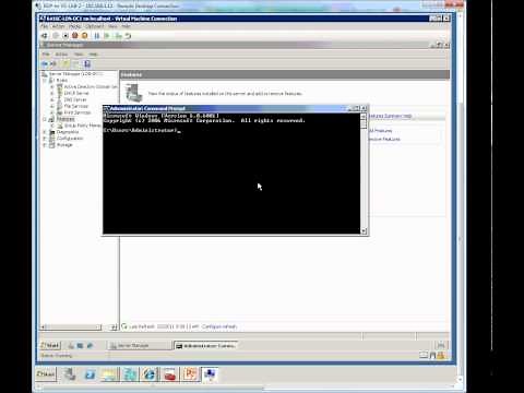 Windows Server 2008 - Installing Server Roles & Features Using Server Manager