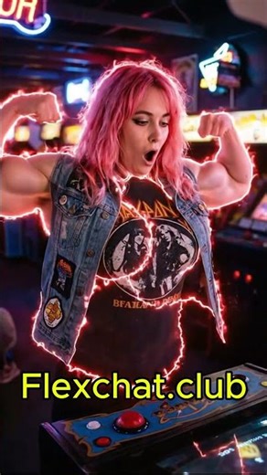 80s Arcade Girly Magic Muscle Transformation!