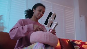 Tablet Pillow Stand for Reading, Adjustable Tablet Stand Phone Holder for Bed with Detachable Snack Bowl, Fits 4.7"-13" Kindle/Phones/Tablets, Watch Videos, Stream Media, Pink