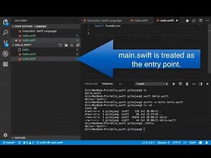 Hello Swift Console with Visual Studio Code