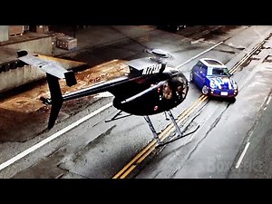 3 Cars vs 1 Helicopter 🚗🚁 | Final chase | The Italian Job | CLIP