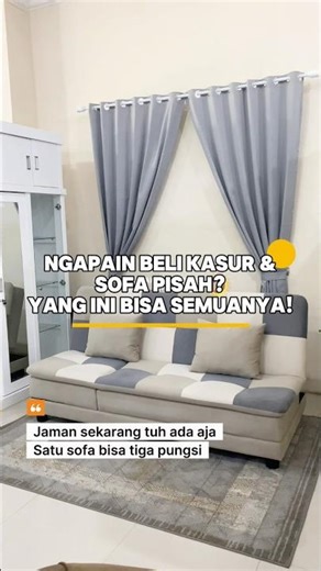 Sofa bed Trinity,sofa serba guna minimalis & Aesthetik