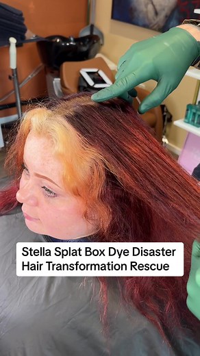 Stella's Box Dye Hair Transformation: Color Correction & Wolf Cut