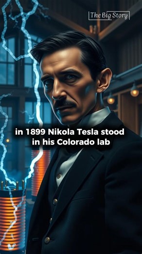 He Tried To Control Lightning : Nikola Tesla #tesla #biography #history #edison #shorts