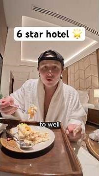 6 star hotel room service ⭐️ #hotel #hotelreview