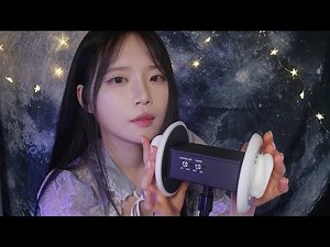 ASMR(No Talking) Ear massage/cleaning/blogging for your sleep / Sleepy video