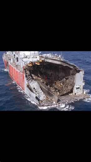 The harrowing view inside the USS Fitzgerald (DDG-62) after its devastating 2017 collision with a container ship off the coast of Japan. The bulbous bow of the merchant vessel tore a massive hole into the starboard side, flooding key compartments and tragically taking the lives of 7 sailors. A stark reminder of the dangers at sea. #USNavy #Destroyer #USSFitzgerald #NavalDisaster #ArleighBurke #MaritimeSafety #DDG62 | Phanith Media