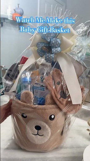 #giftideas Watch me make this adorable baby boy basket full of goodies #baby #babyshower #babygift