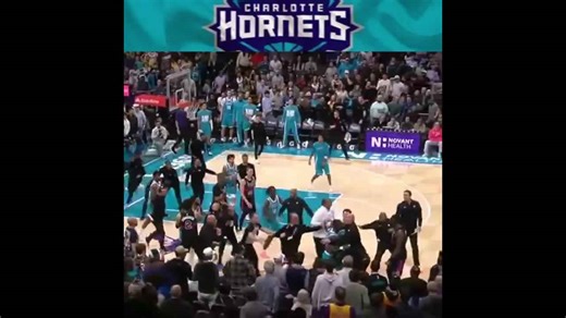 NBA brawl! Charlotte Hornets vs Detroit Pistons fight & ejections