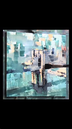 Mark Lague on Instagram: "Time lapse video of “Brooklyn Bridge” - 12”x 12” - oil on panel"