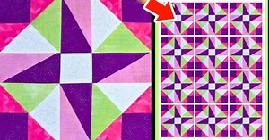 How To Create A Beautiful Pinwheel Square Quilt Block (Using A Free Pattern)