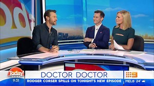 The always wonderful Rodger Corser stopped by TODAY ahead of TONIGHT'S new episode! ❤ 😂 #9DoctorDoctor | Doctor Doctor