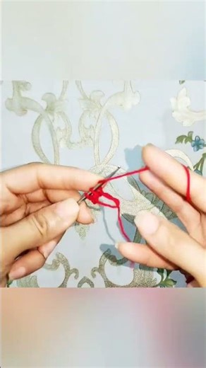 how to crochet a magic ring @ left handed crocheting #crochet ##viralshorts