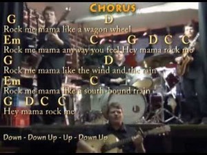 Wagon Wheel (Old Crow Medicine Show) Guitar Lesson Cover with Lyrics and Chords Sing and Play