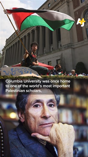 155K views · 10K reactions | Palestinian American scholar Edward Said dedicated his life and career to advocating for Palestinians and their rights under Israeli occupation. He taught at Columbia University from 1963 until his death in 2003. The university, which named a professorship after him, called the NYPD onto its campus to disperse a student-led Palestinian solidarity encampment this week. | AJ+ | Facebook
