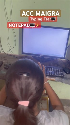 Typing Test🖥️ #shorts