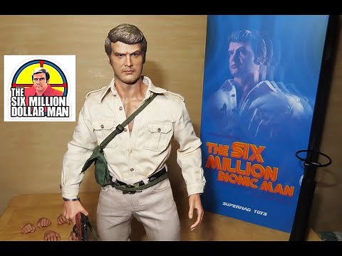 1/6 scale Supermad Toys THE SIX MILLION DOLLAR BIONIC MAN HUNTER OUTFIT Version Figure! STEVE AUSTIN