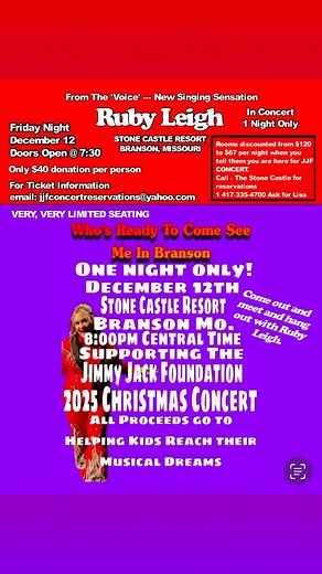 Ruby Leigh live in concert Branson Mo. @highlight #followerseveryonehighlights #viralpost2025シ #starseverywherefypシ゚viralシypシ゚viralシhtag #followersreels #bransonentertainment #love #God #artist #followers #bransonmo | Casey Pearson