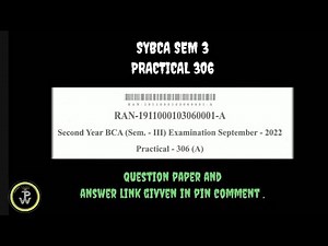 BCA SEM 3 || PRACTICAL PAPER SOLUTION || SEPTEMBER 2022 ~ A || #bca #vnsgu