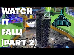 Watch This Coin Tower CRASH At The Angry Birds Coin Pusher! (Part 2)
